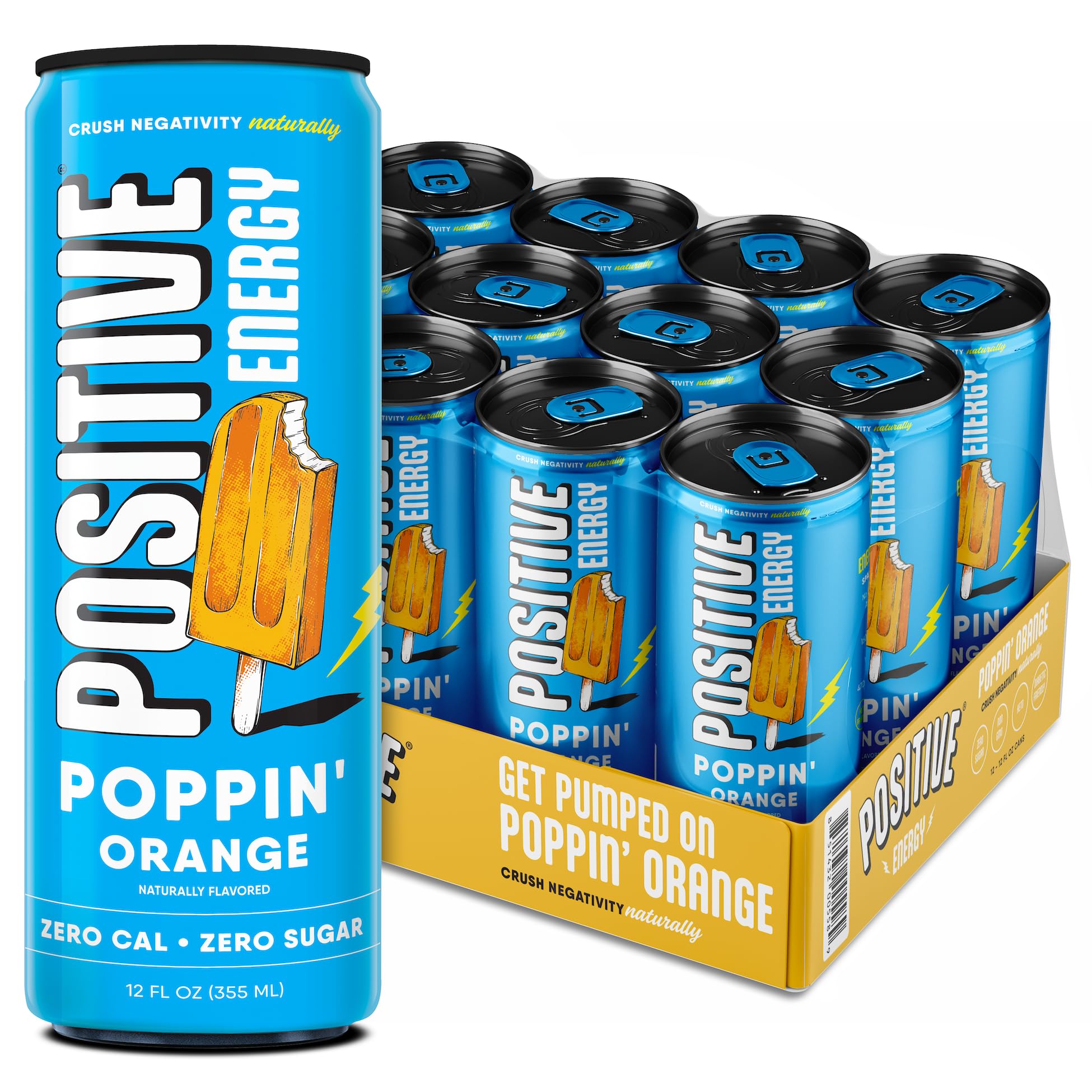 Amazon.com : Positive Energy Drink - Poppin' Orange | Zero Sugar