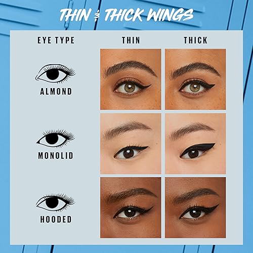 Miniatura 7 de MAYBELLINE Master Precise - Delineador líquido para todo el día, maquillaje delineador de ojos impermeable para hasta 30 horas de uso, azul cobalto,