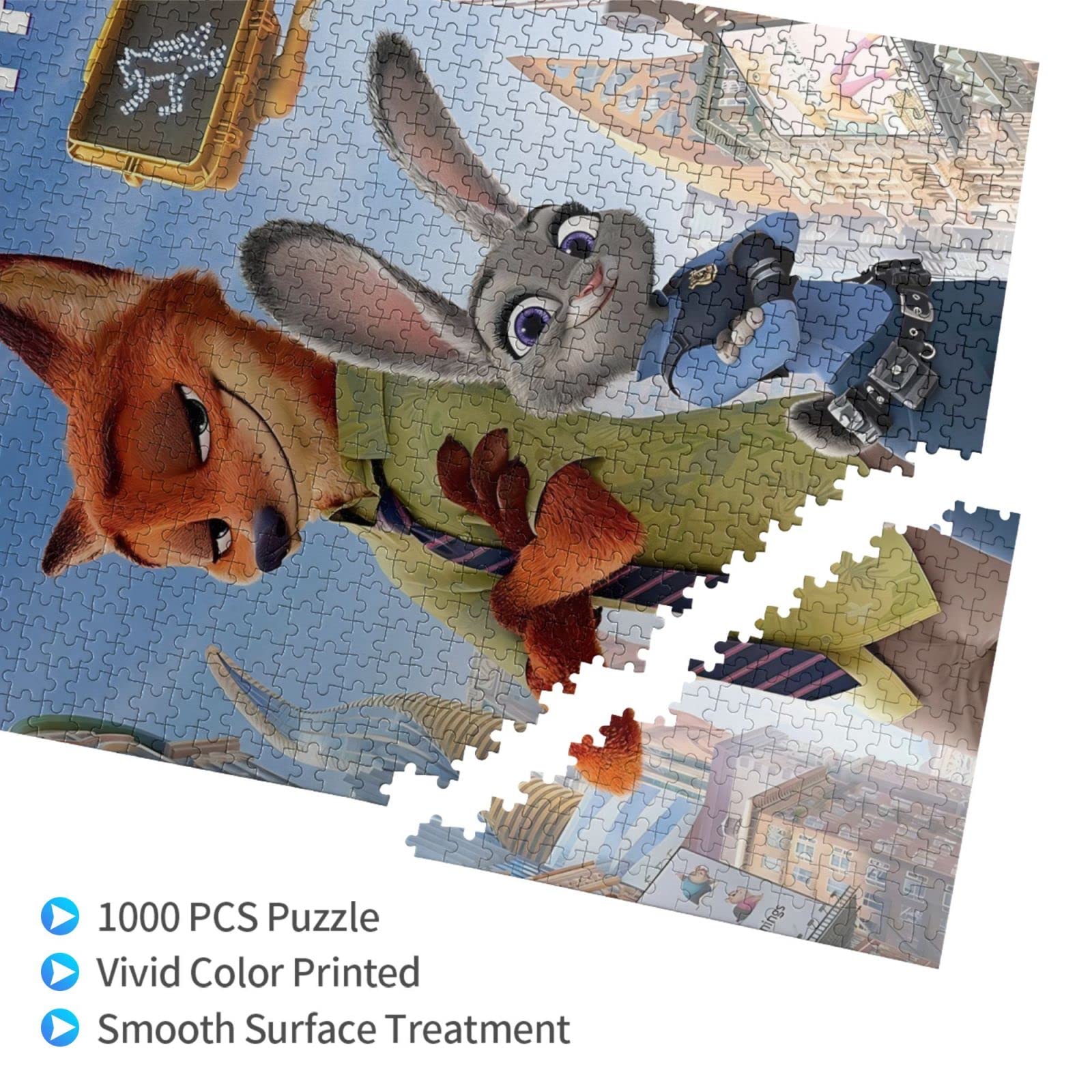 Amazon.co.jp: 1000ピース ジグソーパズル ズートピア ニック