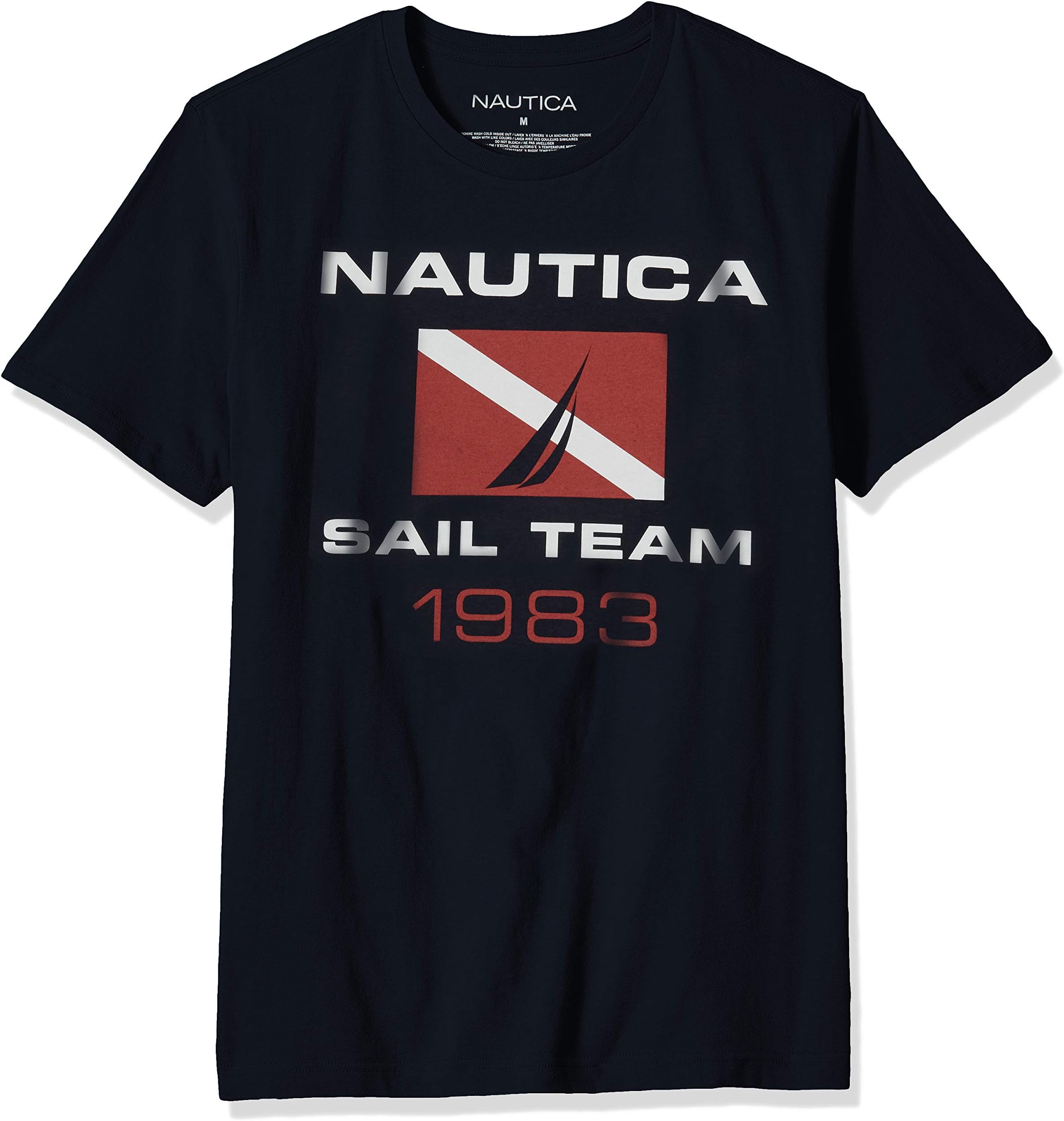 NauticaMen's Short Sleeve 100% Cotton Nautical Series Graphic Tee