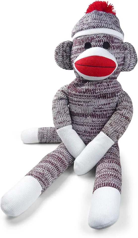The Original Sock Monkey, Hand-Knit, Plush Material, 20" inch