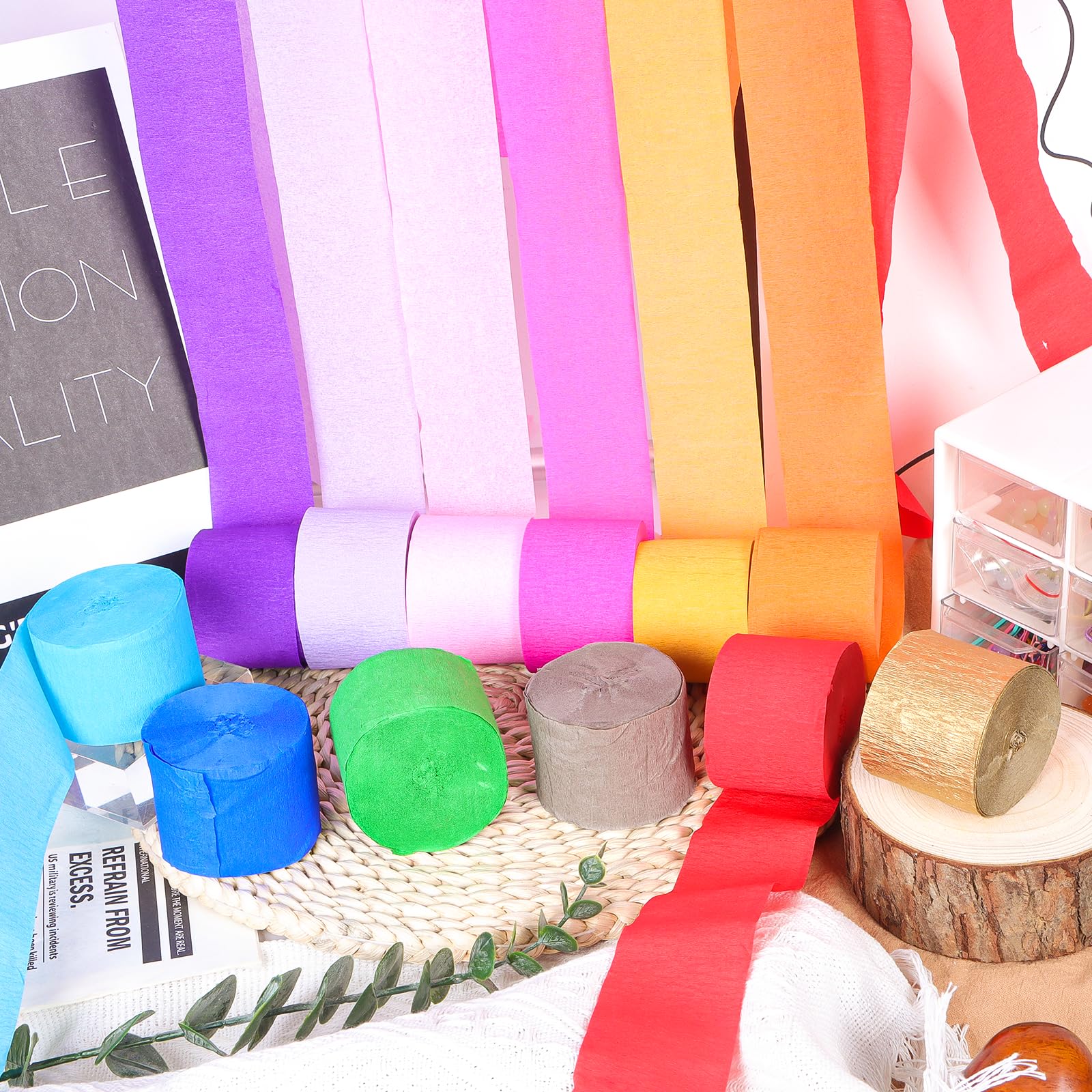 Krepp papier Craft Streamers Hängende Dekorationen für verschiedene Geburtstags