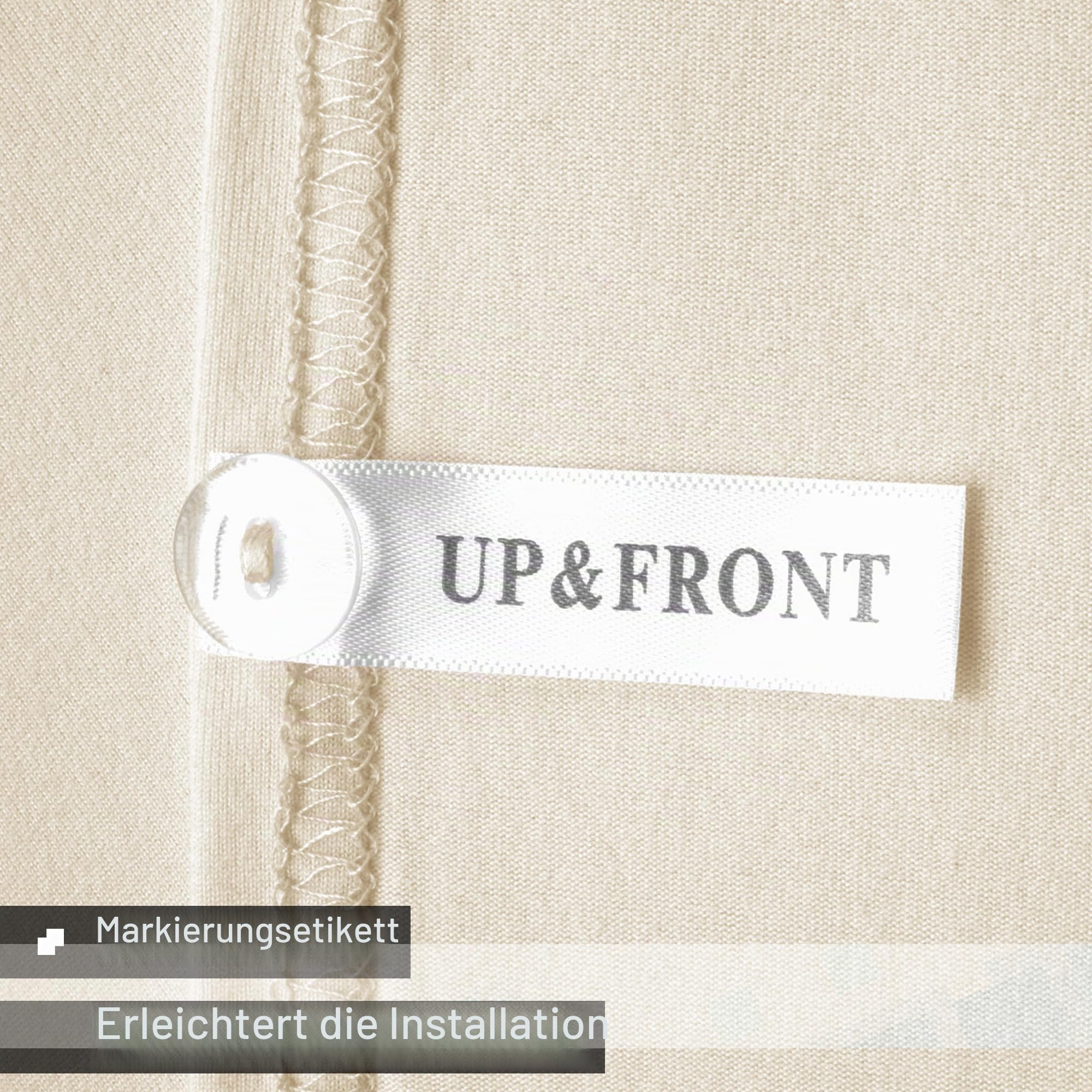 Alyvia Spring Boxspringbezug, Full/Full XL, Beige, Mikrofaser und Spandex, Bettrock