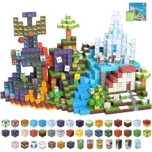 200PCS Magnetic Blocks, Magnetic Building Block Cube Toys with Magnet Board for Kids, STEM Toys Gifts for Boy and Girls Age 3+ Years Old