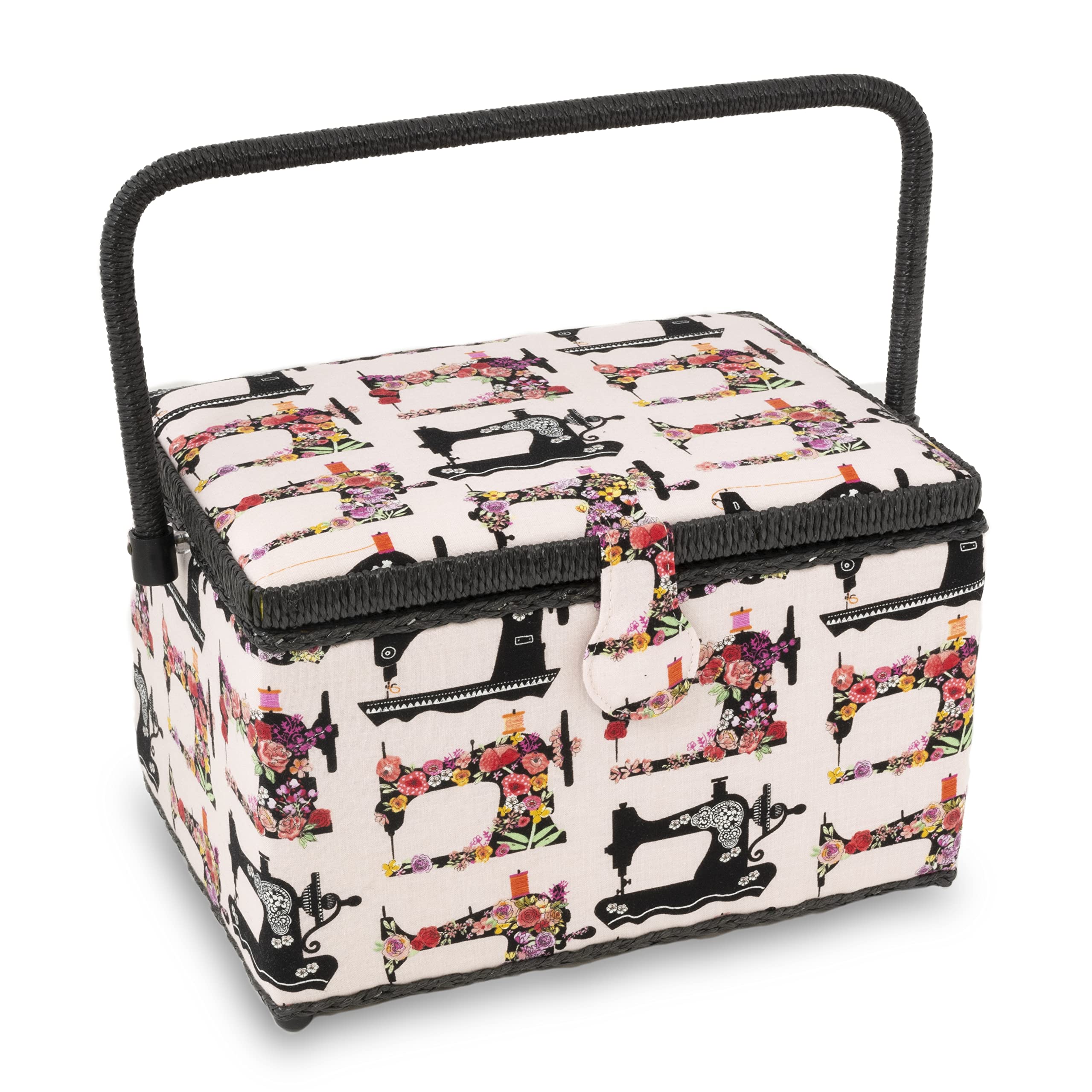 Amazon.com: Dritz Large Sewing Basket, Pink Sewing Machines