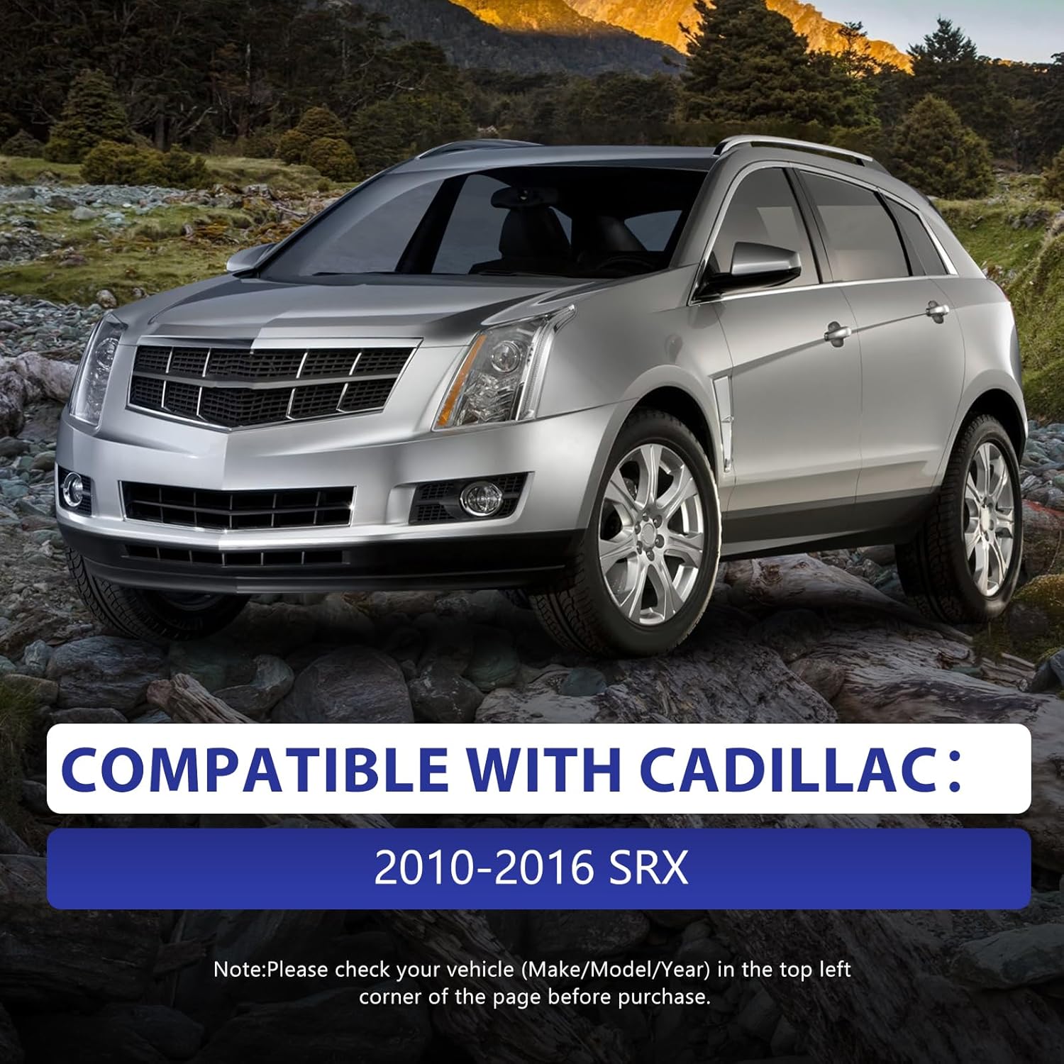 8pcs Front Suspension Kit Lower Control Arm with Ball Joint Bushings Inner Outer Tie Rod Sway Bar Links Driver Passenger Side Replacement for 2010-2016 Cadillac SRX K622087 K622088