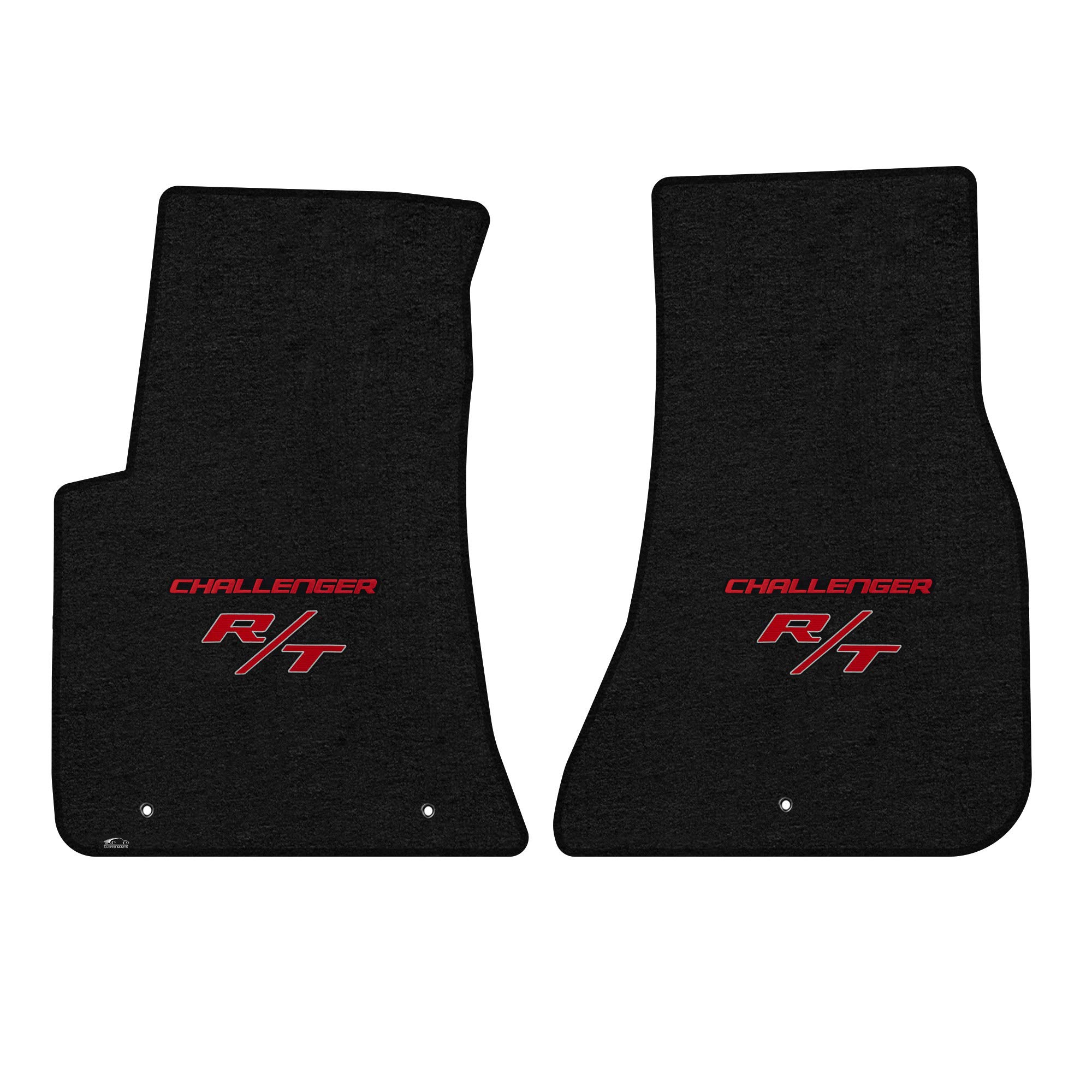 Lloyd Mats Custom Fit Floor Mats for Dodge Challenger RWD 2011-2023 LogoMat 4PC Set Charcoal
