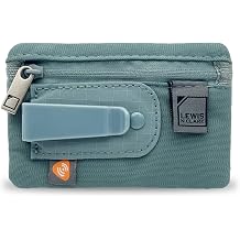 Lewis N. Clark RFID Blocking Hidden Clip Stash Money Belt Travel Pouch + Credit Card/Id Holder for Women & Men, Charcoal, One Size
