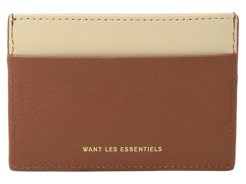 

WANT Les Essentiels Branson Card Holder (Multi Cognac/Sandshell) Wallet