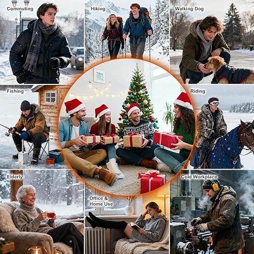 Miniatura 7 de SAVIOR HEAT Electric Heated Socks for Men Women 3 Heat Settings 2 * 2200mAh Rechargeable Battery Powered Cold Weather Heated Ski Socks Up to 10