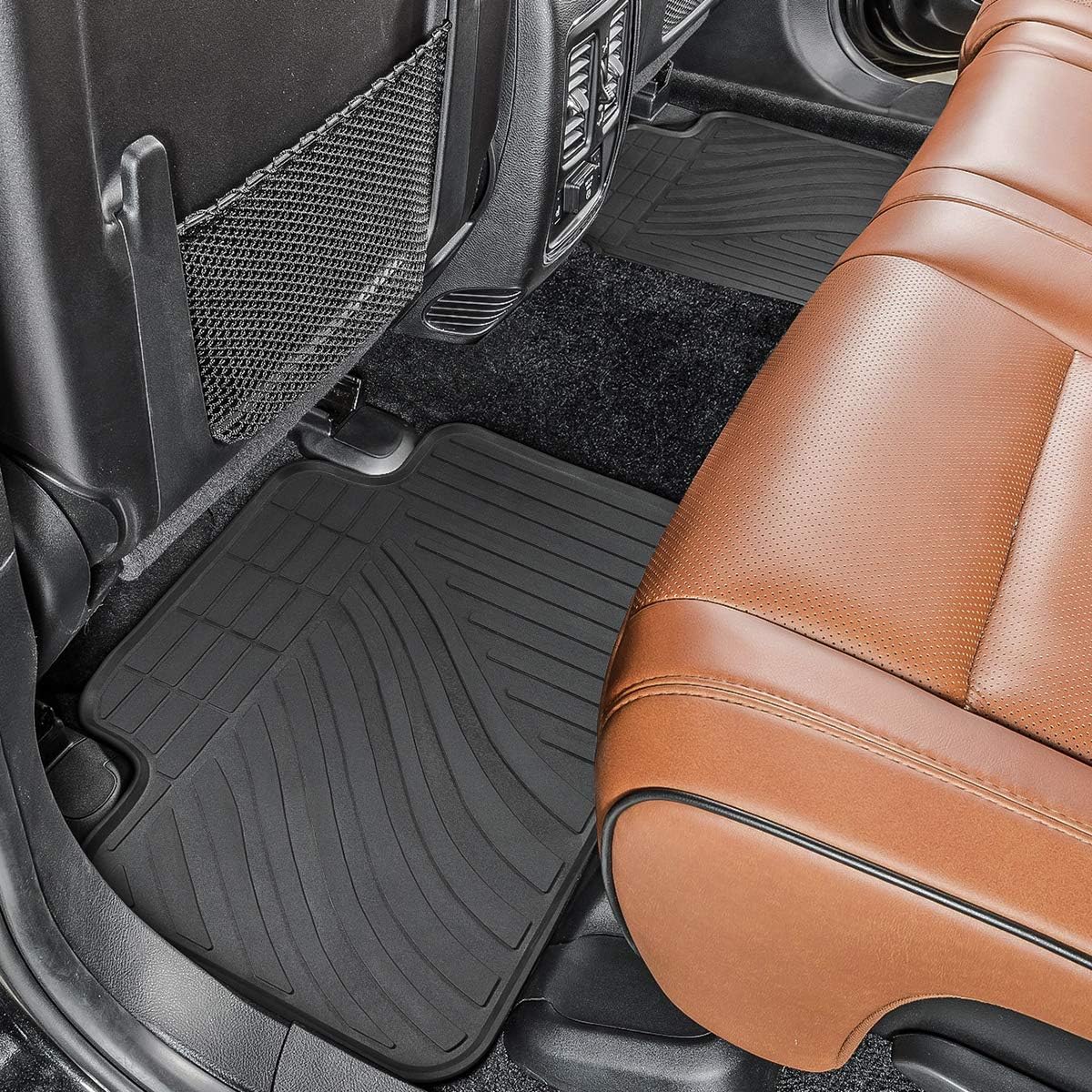 TeddyTT Floor Mats Compatible with Jeep Grand Cherokee 2011 2012 2013 2014 2015 2016 Heavy Duty Rubber Front & Rear Car Mat Waterproof Custom Seasons Odorless All Weather 3D High Edge (4PCS)