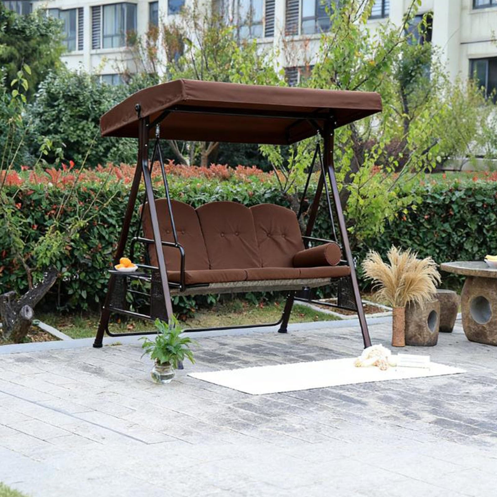 Telo di Ricambio per Altalena da Giardino/Patio, Copertura di Ricambio per Altalena a 2/3 posti per Veranda, Patio e Giardino.