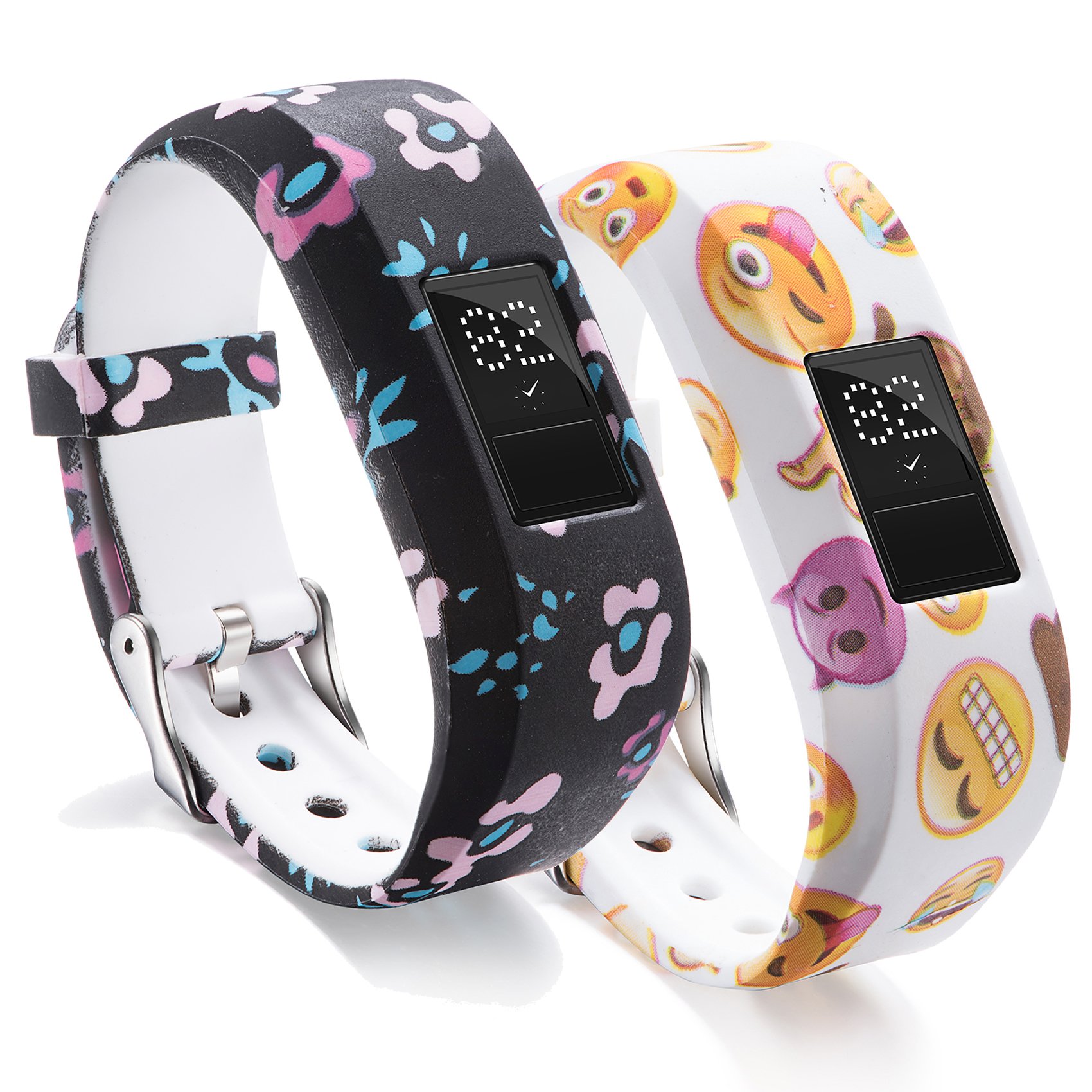 Ruentech Ersatzarmband Für Garmin Vivofit Jr. 2 – 3er Pack, Silikon, Verstellbar