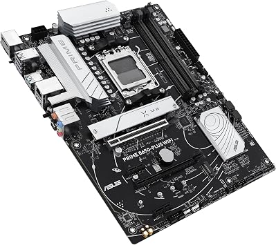 ASUS PRIME B650-PLUS WIFI AMD B650 AM5 DDR5 7600 DP HDMI 2x M2 USB3.2 AX WiFi + BT AURA RGB 2.5Gbit LAN ATX RAM support up to 192GB, ASUS 5X PROTECTION III