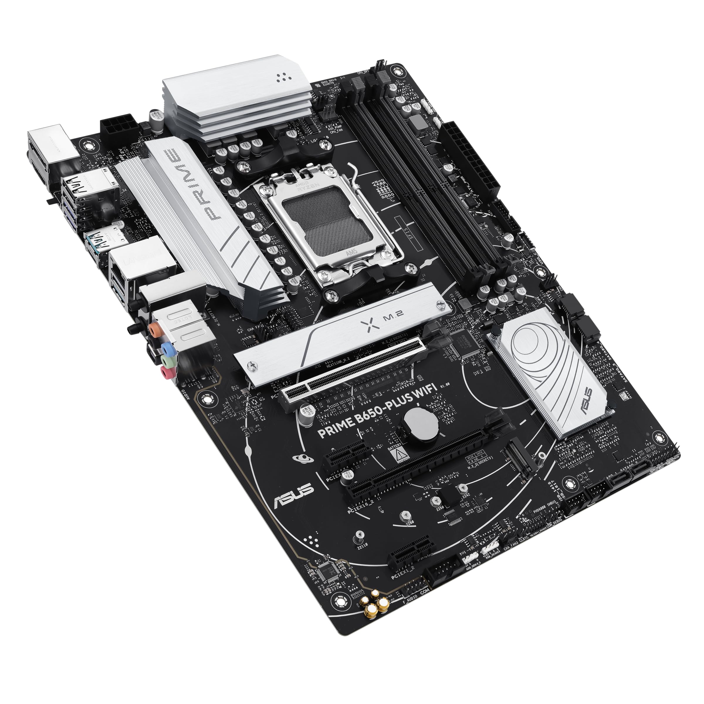ASUS Prime B650-PLUS WiFi Gaming Mainboard Sockel AMD AM5 | ATX, DDR5, PCIe 5.0 M.2, WiFi 6E, DisplayPort, HDMI, SATA 6 Gbps, BIOS Flashback, Thunderbolt 4 Header, Aura Sync