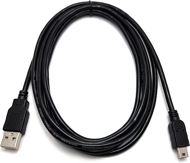 MainCore 2m long USB to Mini USB Cable for Car GPS(Sat Nav), Digital Cameras, MP3 players, Voice Recorders, Musical Instruments, Car Video Recorders