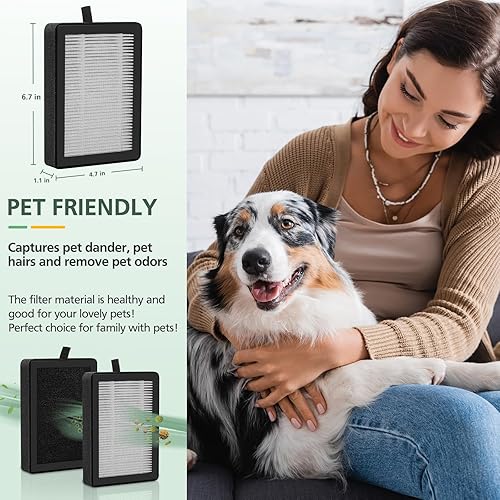 Miniatura 9 de isinlive LV-H128 Filtro de repuesto para purificador de aire compatible con filtro HEPA 3 en 1 LEVOIT LV-H128PUURVSAS (HM669A)  ROVACS (RV60), 4