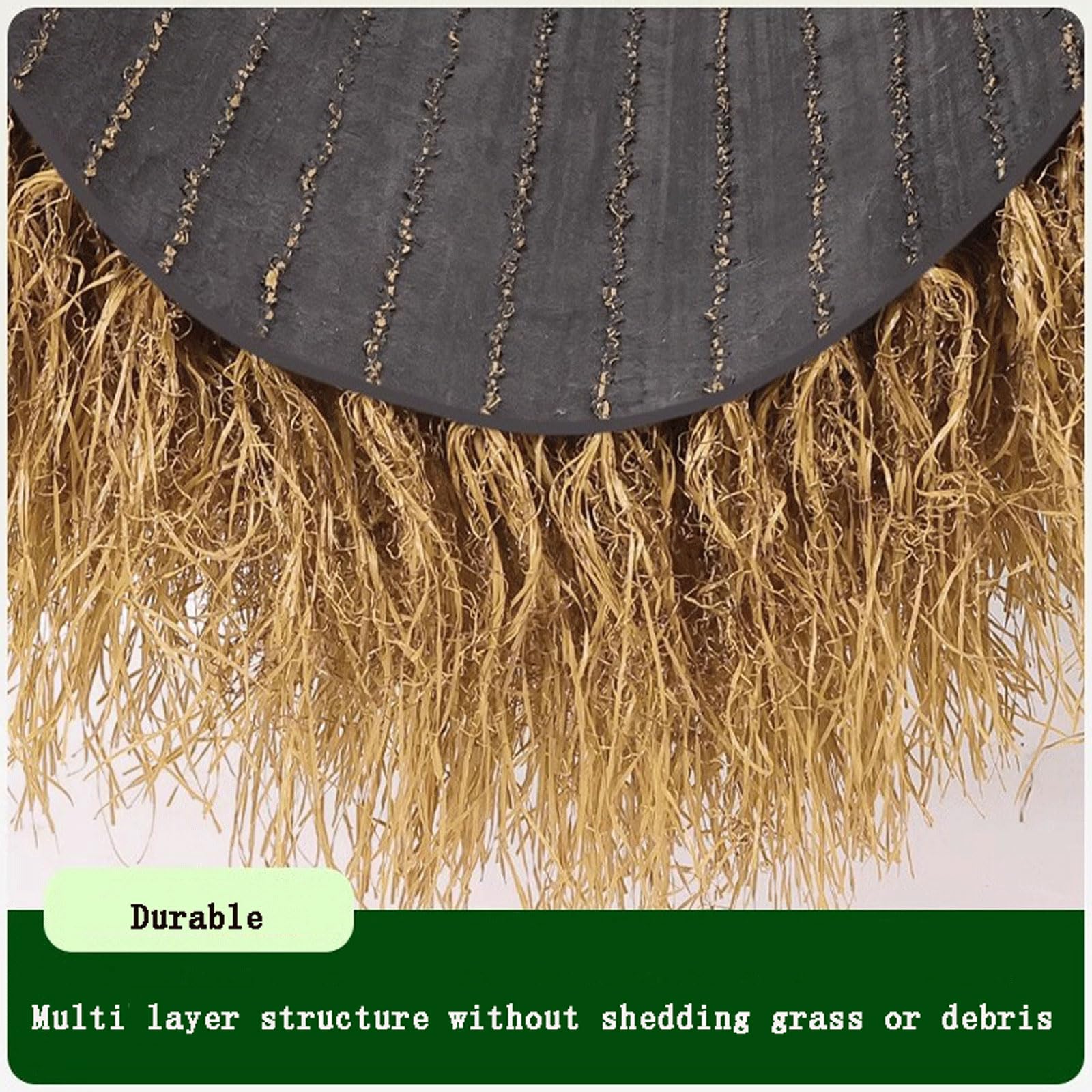 Rouleau De Chaume Artificiel,Toit De Chaume Synthétique,Rouleaux De Toit En Palme Artificielle Mexicaine,Imperméable Rouleau De Toit En Paille Artificielle Pour Bar Tiki,Toiture,Jardin,Terrasse Décor