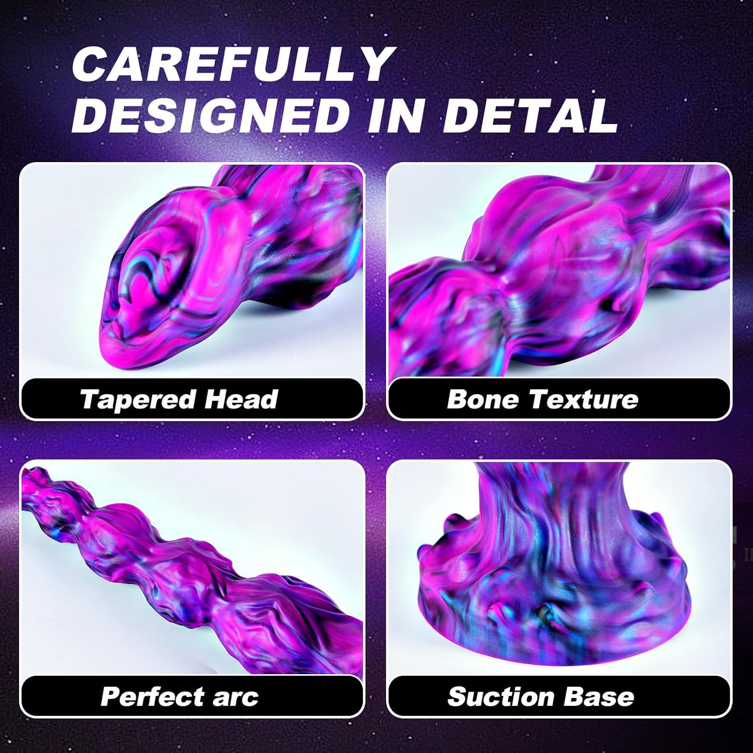 13" Giant Monster Knot Horse Dildo Realistic Fantasy Dragon Anal Bead with 4 Dog Knots, 12" Silicone Suction Cup Thick XXL Giant Dildo for G-spot Anal, Adult Sex Toy for Gays Men Women Lesbians