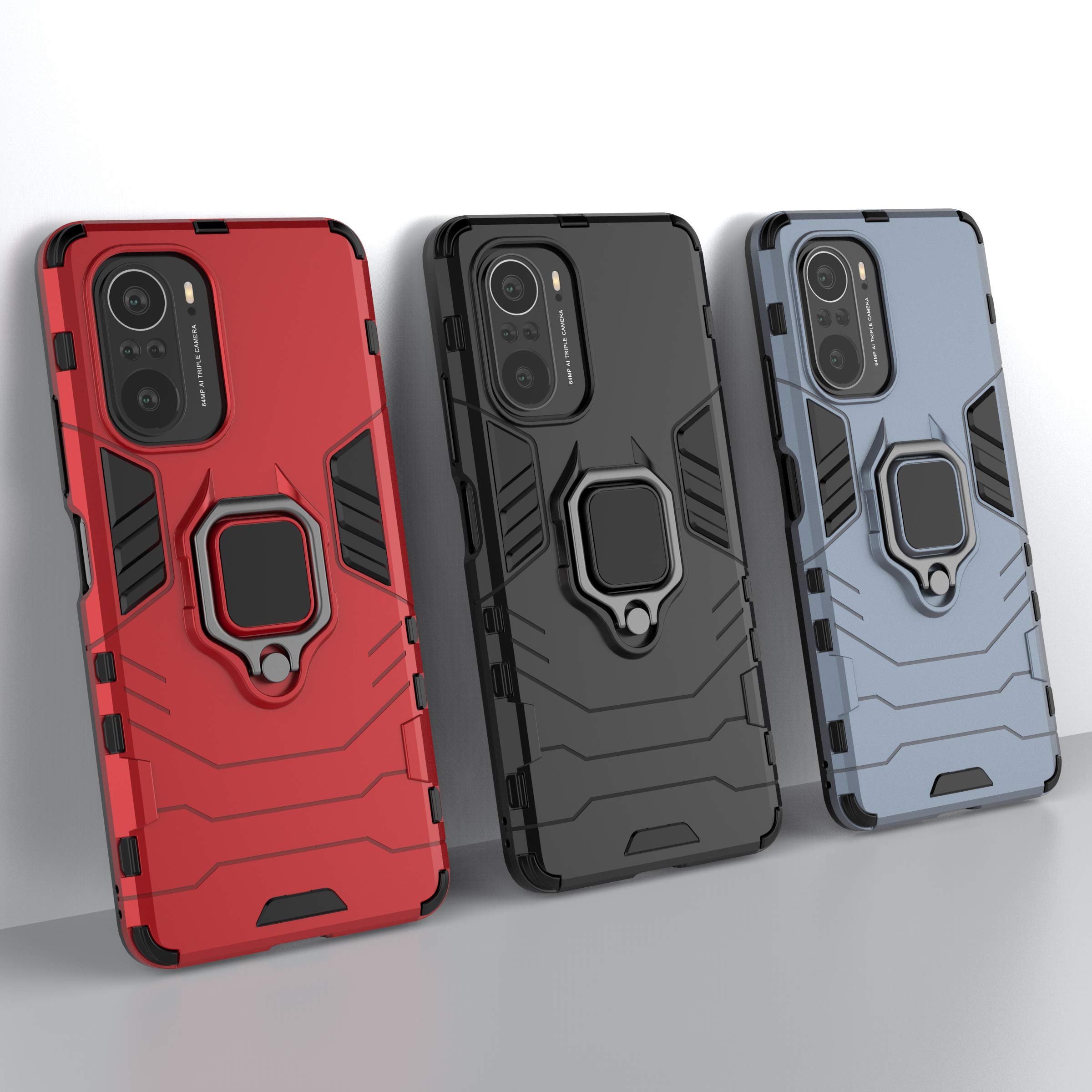 MUMOYAN Custodia per Xiaomi Poco F3/F3 Pro, Hybrid 2 in 1 TPU + PC