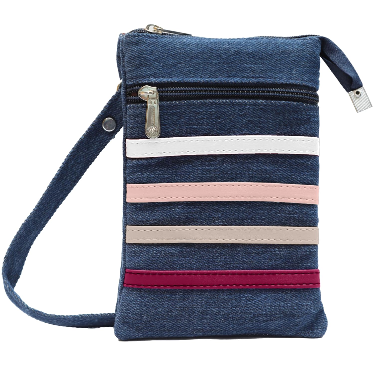 b4bags Small Sling Bags for Women | Denim Mobile Sling Bag for Women Stylish Latest | Cross body Bag for Woman | Ladies Mobile Purse for Women Sling Bag | Birthday Gift for Women