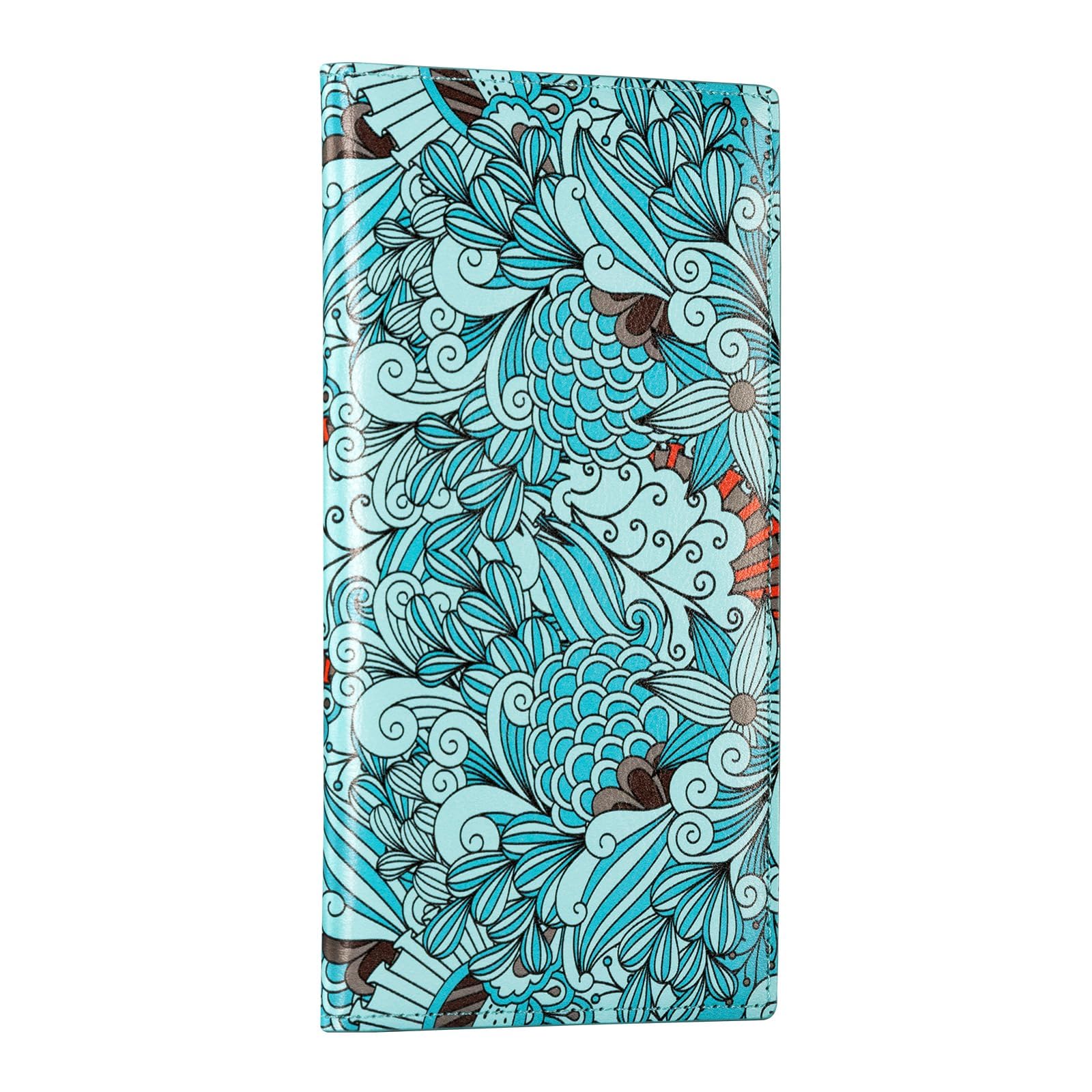 CoBak Checkbook Cover for Women &amp; Men - PU Leather Case with RFID Blocking