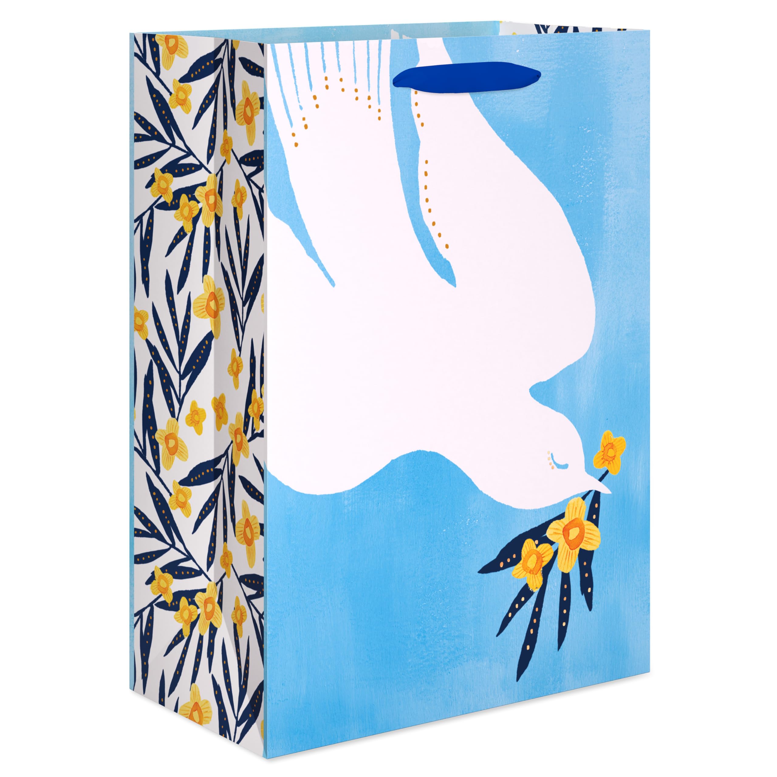 American Greetings 10" Medium Religious Gift Bags (Cross, Bible Verse, Dove) for Baptism, First Holy Communion, Confirmation, Easter, Wedding and Clergy Days - Kathy Davis Designs (5 Bags)