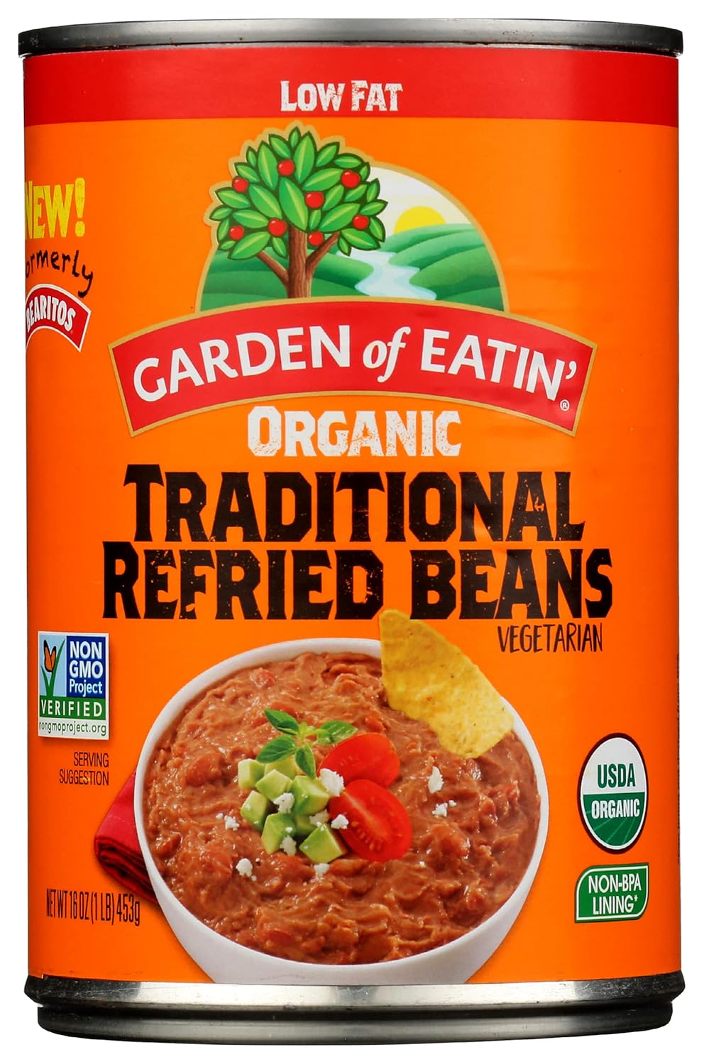 Garden of Eatin Organic Traditional Refried Beans, Vegan
