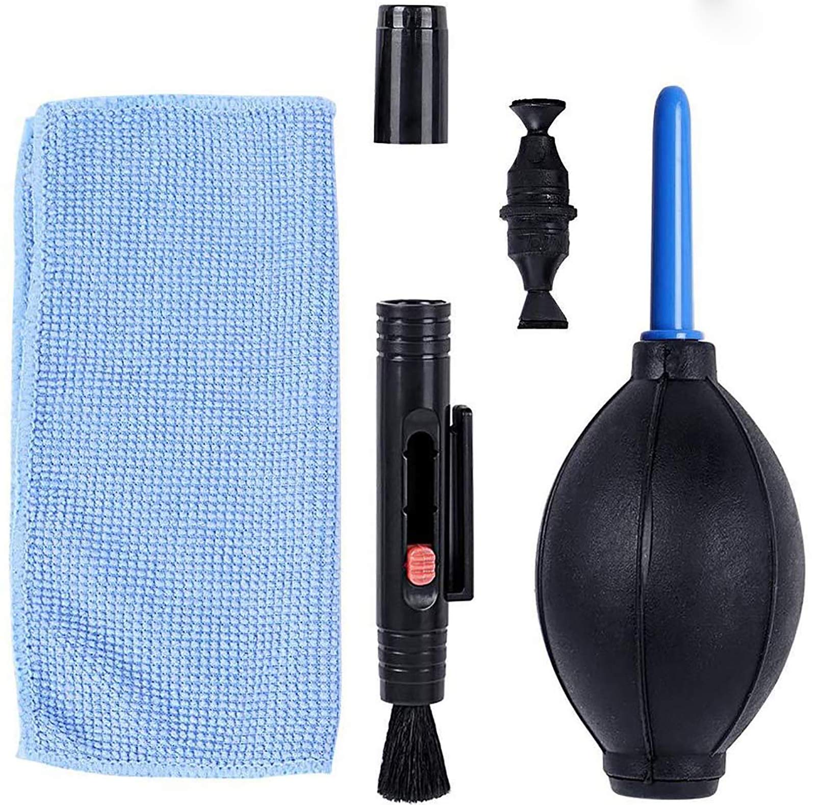 Kit de Nettoyage pour Camera, Incluant 1 x Stylo de Nettoyage d'Objectif Double Face / 1 x Souffleur d'air / 1 x Chiffon de Nett