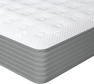 Good Nite Double Mattresses 8 Inch 4FT 6 Hybrid Mattress with Comfort Memory Foam Individually Wrapped Pocket Sprung Double Mattress 4FT6 Medium Firm 7-Zone Orthopaedic Mattress Double 135x190x20cm