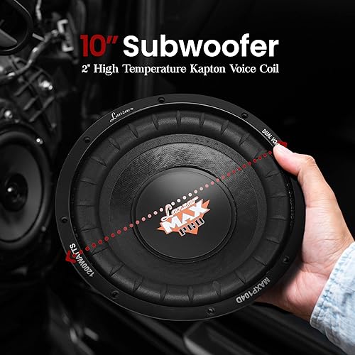Miniatura 9 de Lanzar MAXP Max Pro, subwoofer doble de gabinete pequeño