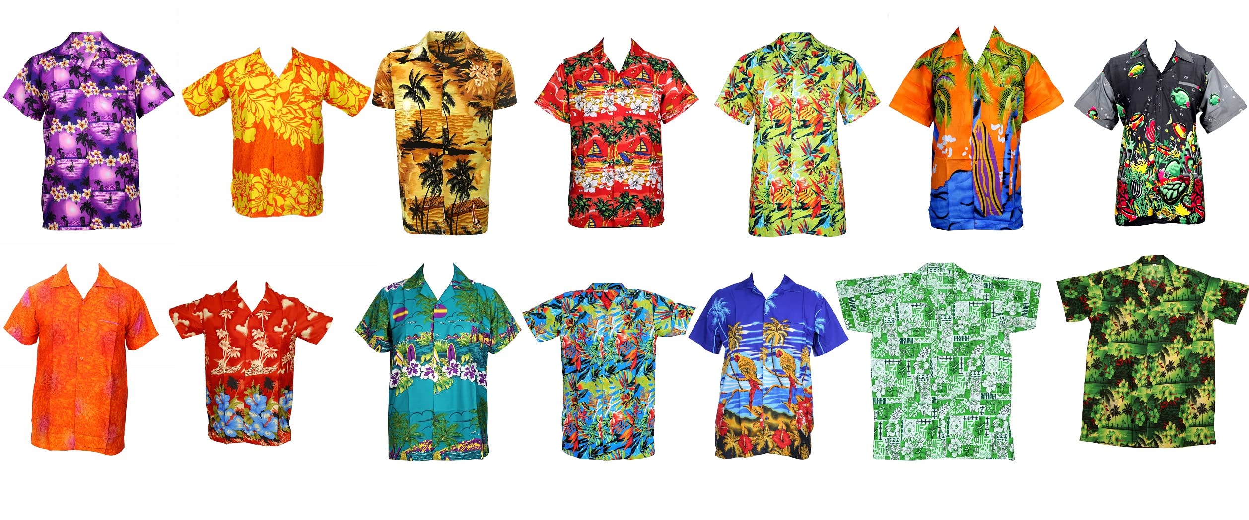 KIKLO Mens Hawaiian STAG Beach Hawaii Aloha Party Summer Holiday Fancy Shirt Assorted (Assorted, XS)