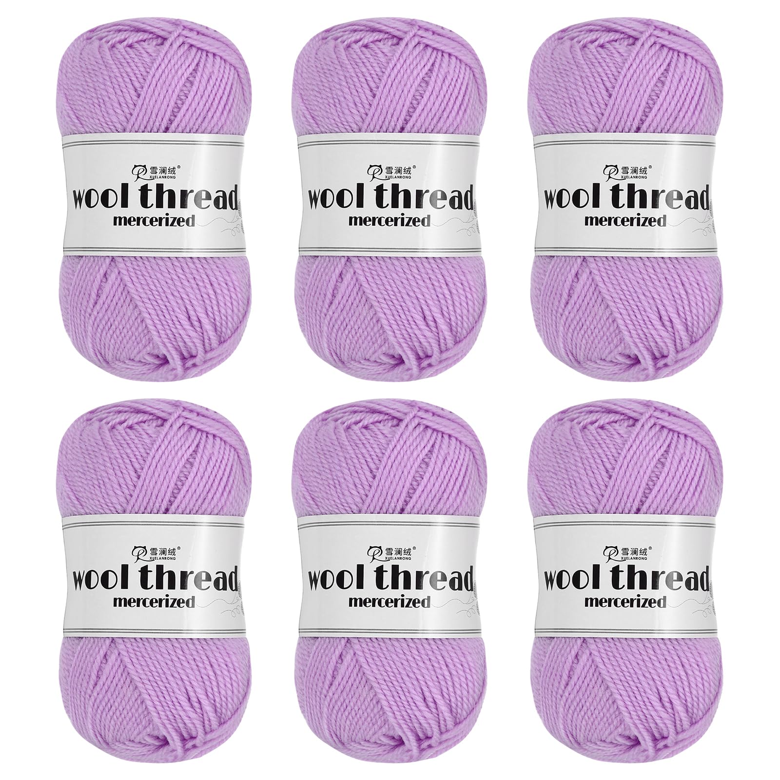 Lana para tejer cojines de salón y decoración DIY juego de 6 madejas suaves de 300g