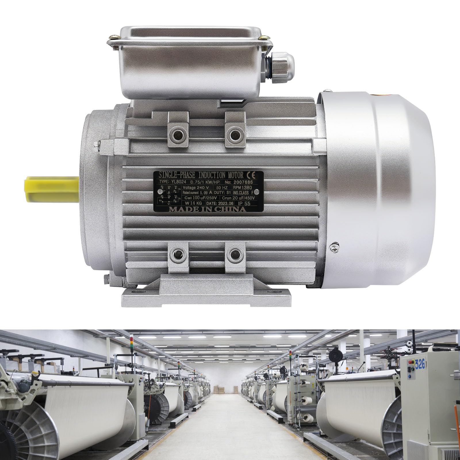 Compressore 5 HP Motore Elettrico Duty 1 Fase 3450 Giri/min - Foto 12