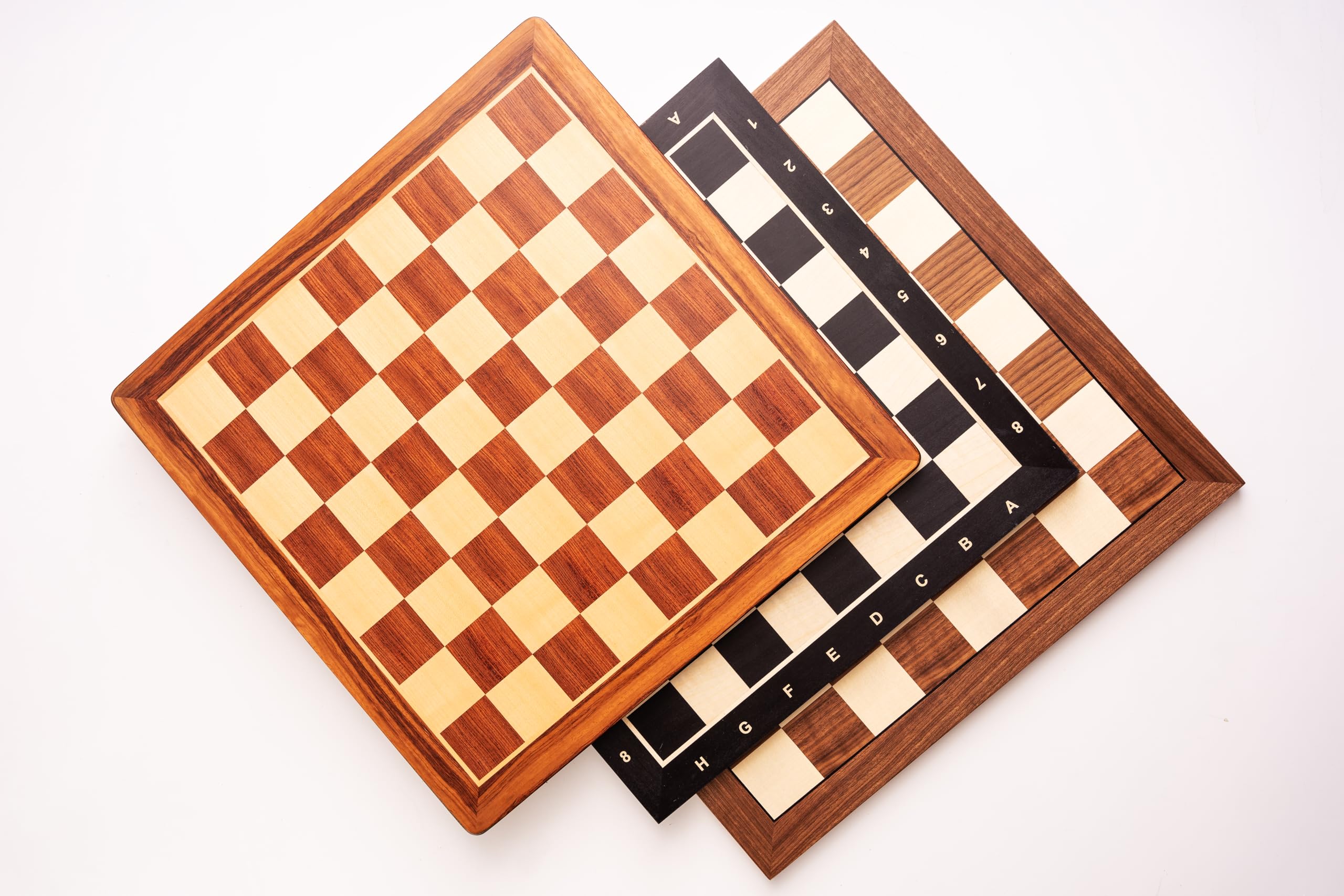 Sunrise Chess & Games Eleganti scacchi all'alba, Tabellone da Torneo Ebanizzato ad Intarsio Design Elegante Idea Figure Medie Campo 50 mm