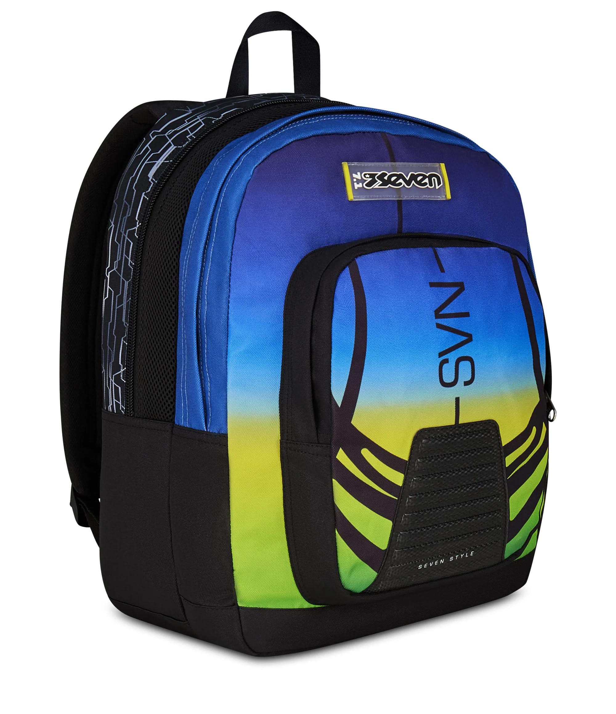 Seven Freethink Set Scuola, Zaino con Astuccio 3 Zip, Diario e Borraccia, Design Multicolore (NUANCED)