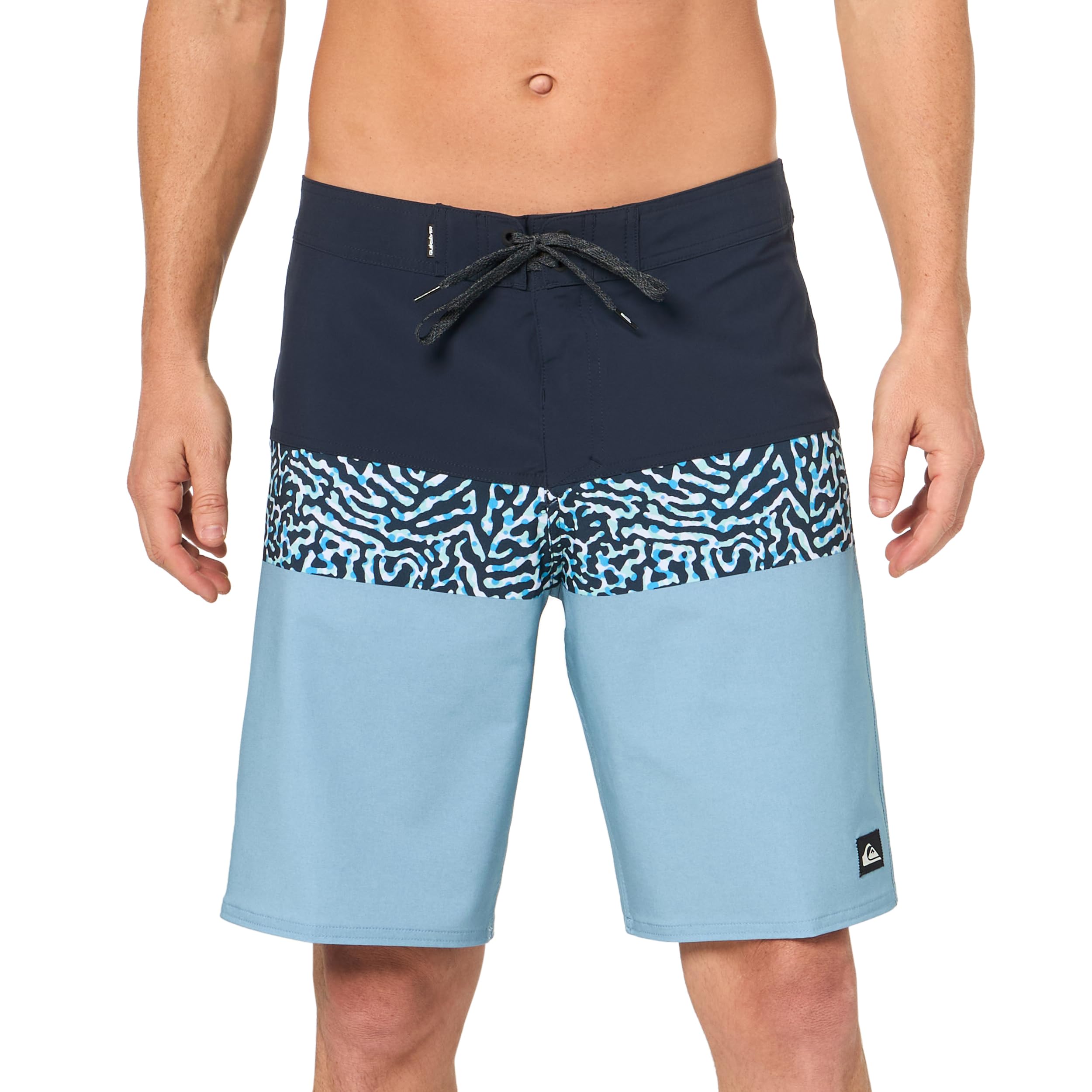 Quiksilver Men's Standard Surfsilk Panel 20 Boardshort Swim Trunk, Dark Navy 241