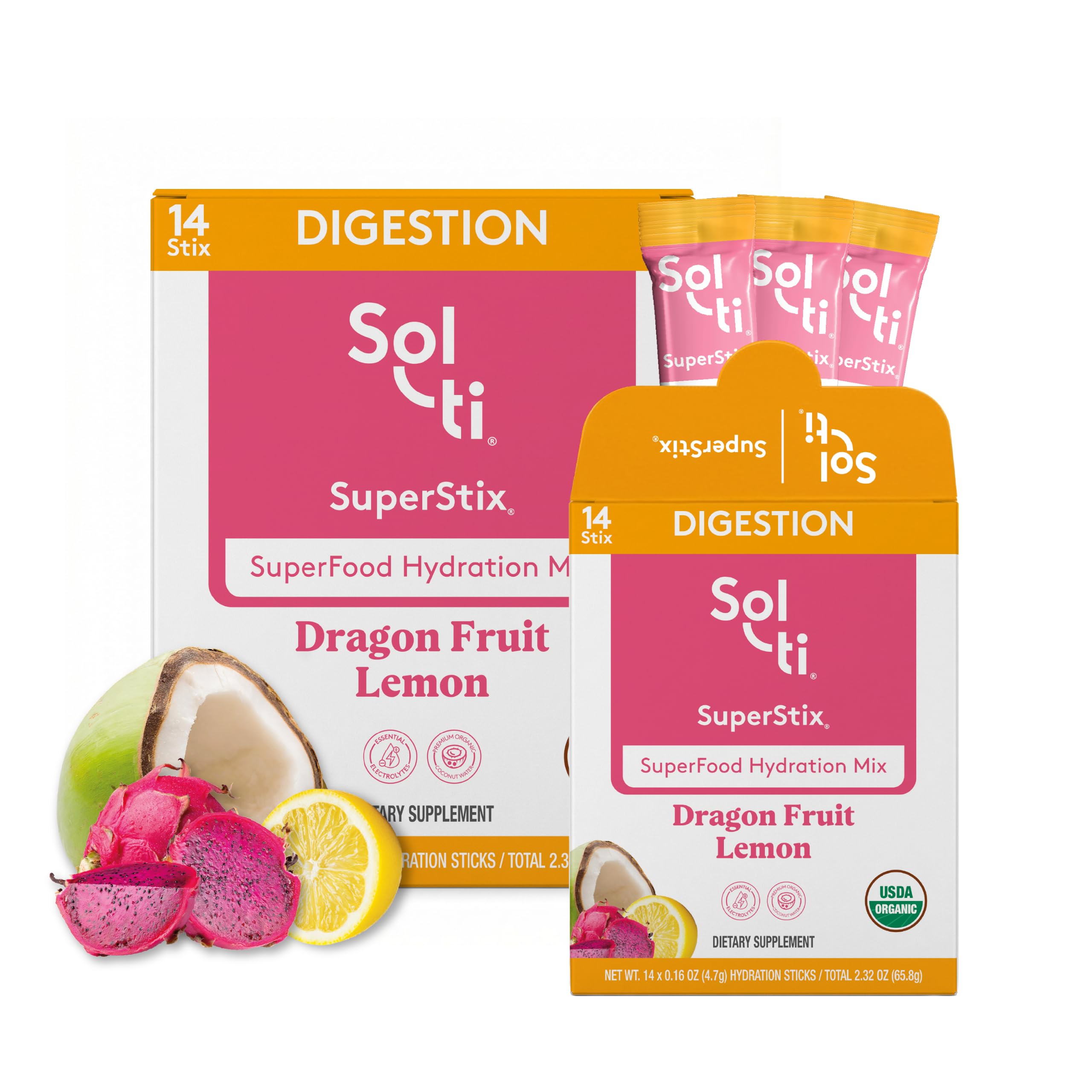 Amazon.com: Sol-ti Organic Electrolyte Digestion + Hydration Drink