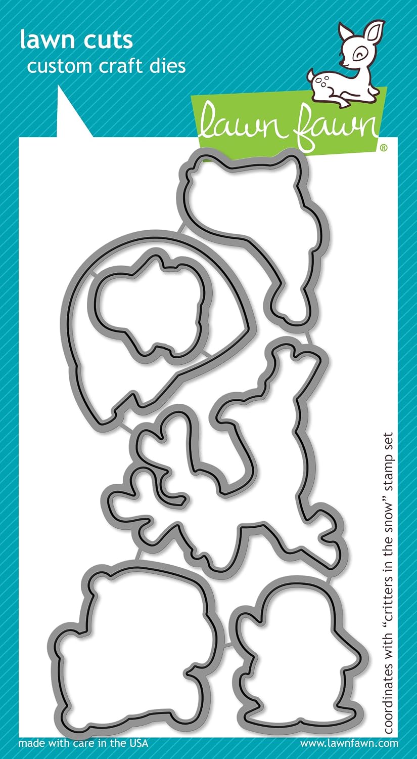 Lawn Fawn "Critters in the Snow" Clear Stamp and Die Set