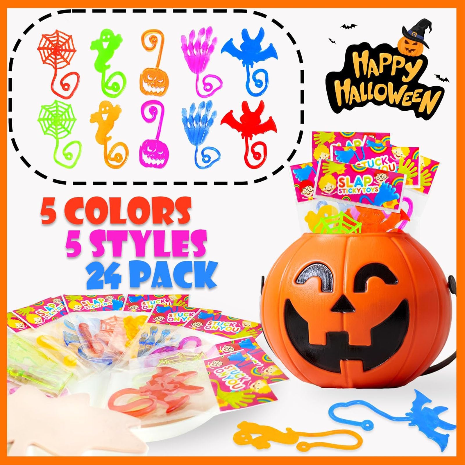 GTYARYUA Sticky Hands Giocattoli, 24 PCS Manine Appiccicose Bambini, Colorati Manina Appiccicosa, Colorati Mani Appiccicose Giocattoli, Gadget Compleanno Regalo Feste per Bambini (B