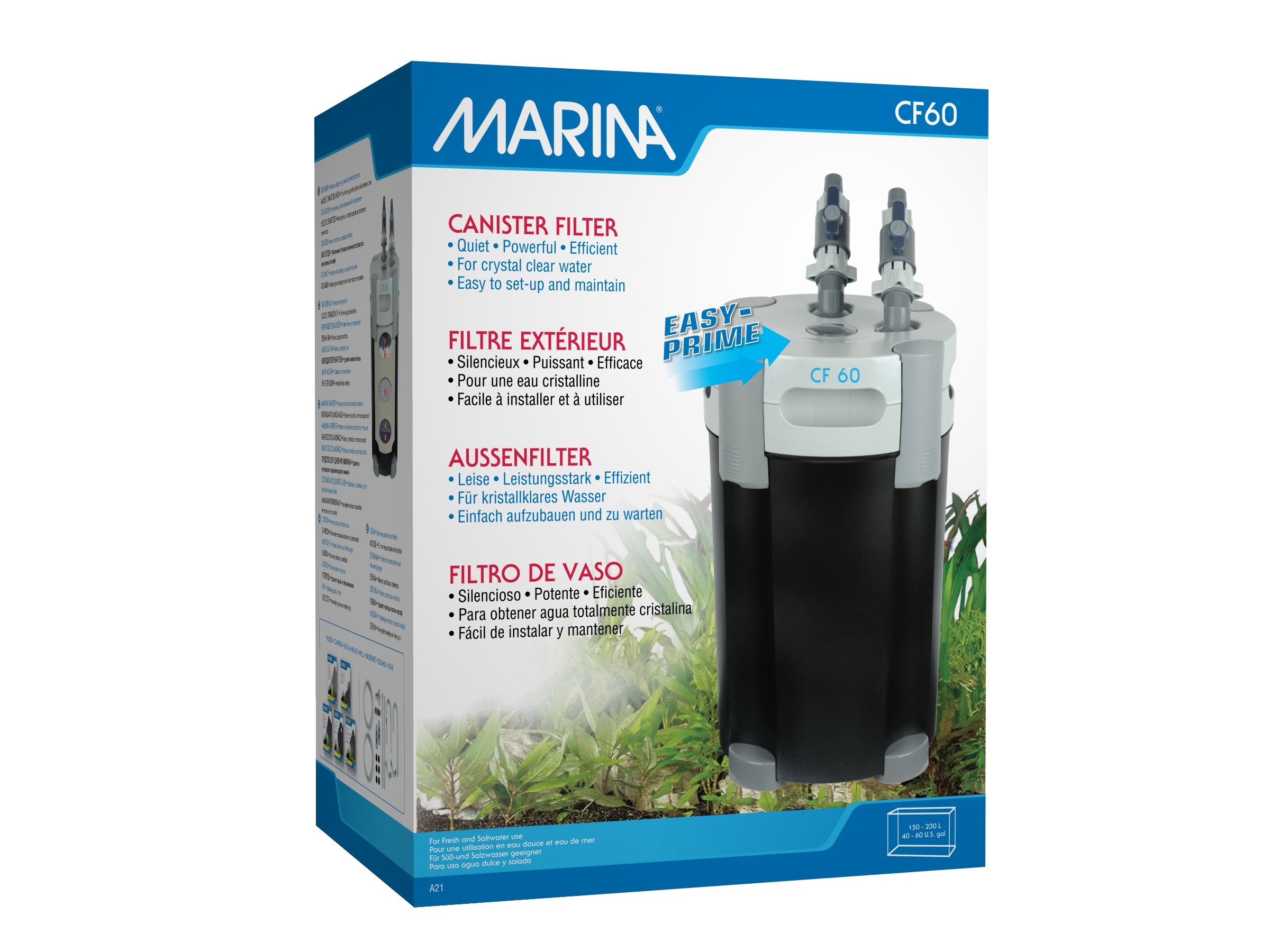 cf60 fish box Marina CF60 Canister Filter for Aquariums : Amazon.sg: Pet Supplies