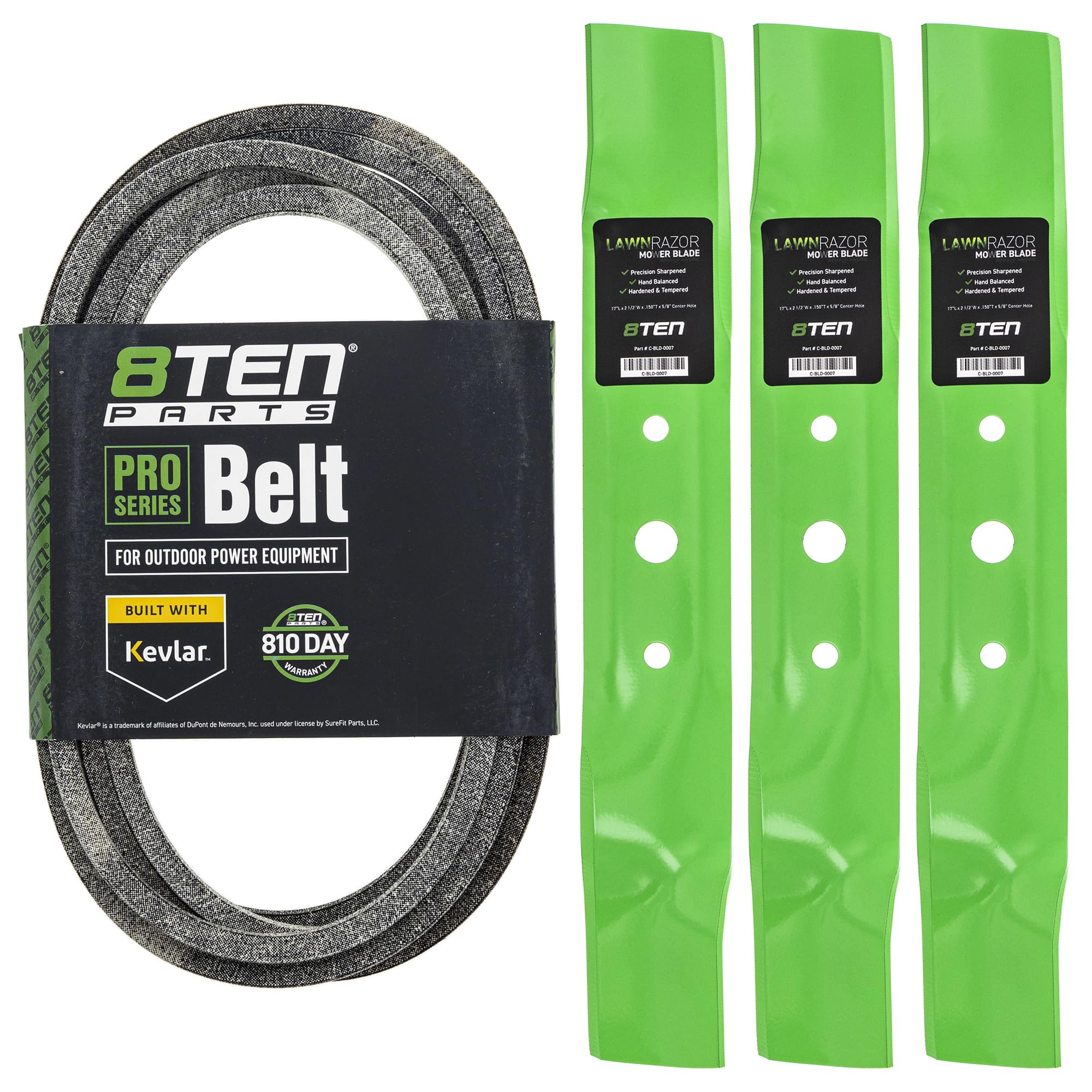 Amazon.com : 8TEN Blade Belt Kit for John Deere GX20250 GY20568 48