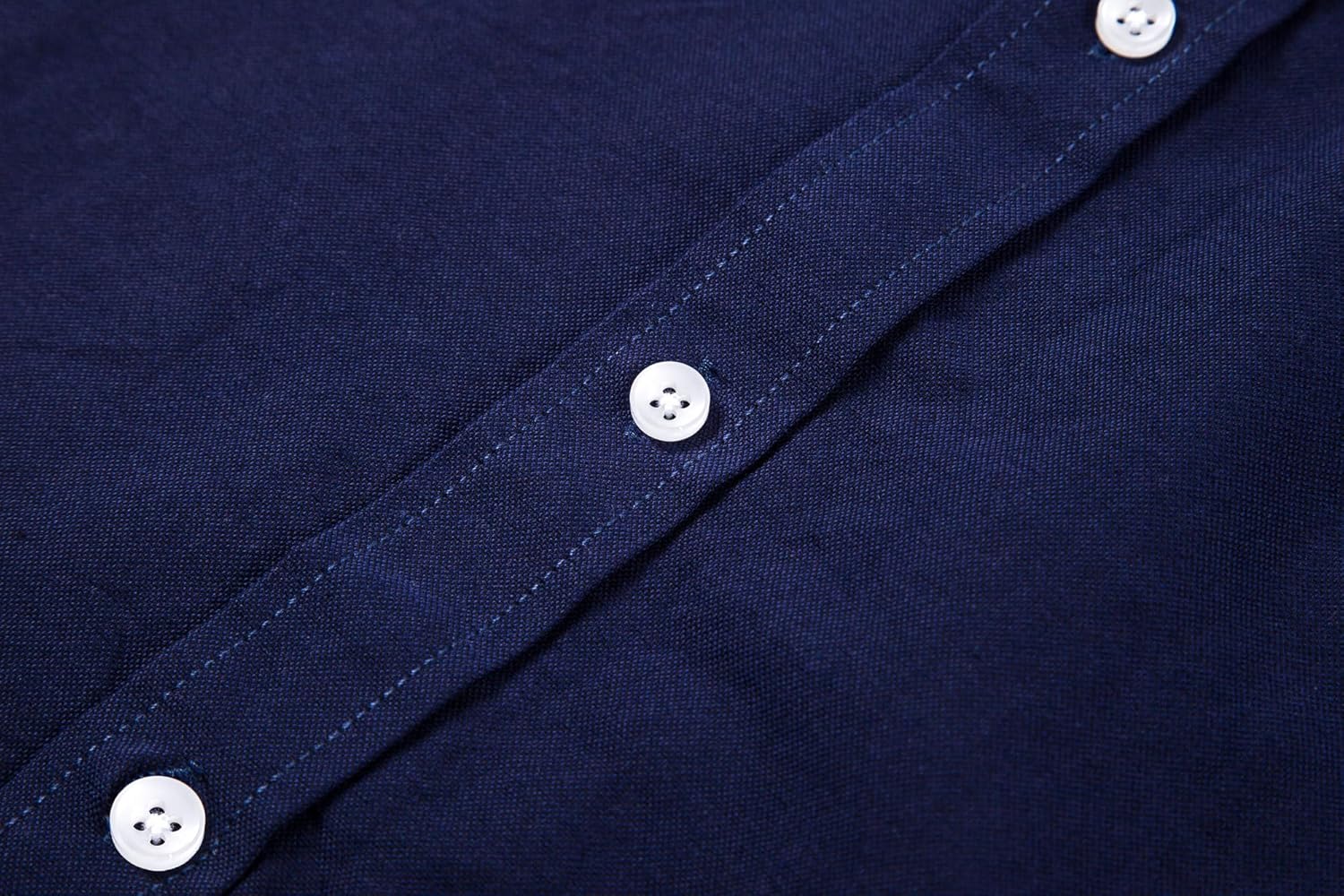 MUSE FATH Men's Oxford Dress Shirt-Cotton Casual Regular Fit Long Sleeve Shirt - Image 4