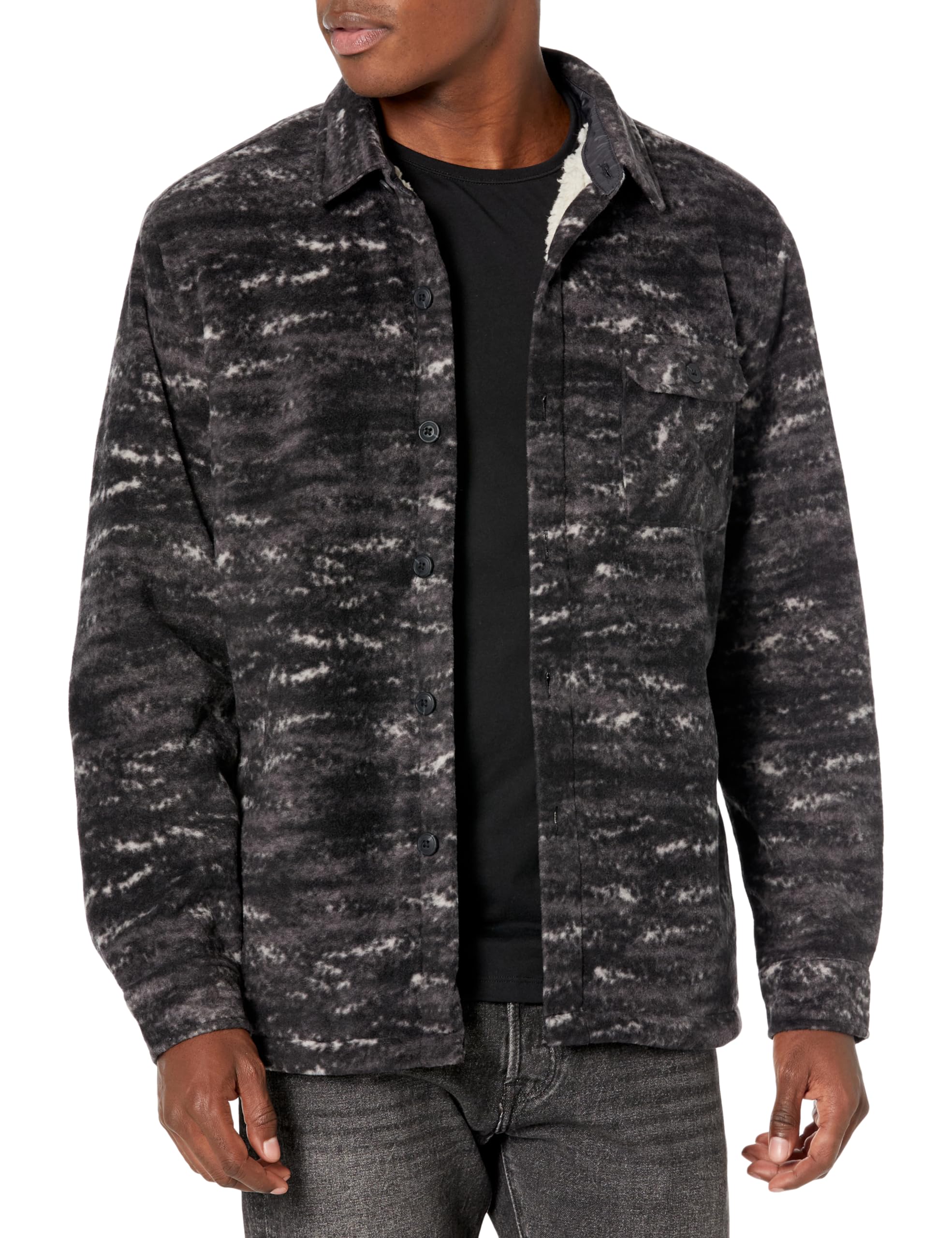 UNIONBAY Men's Woodsman Microfleece Lined Flannel Shirt Jacket xl