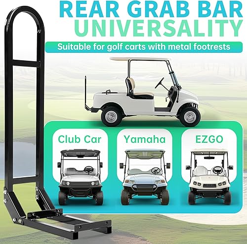 Miniatura 5 de ECOTRIC Barra de seguridad universal para asiento trasero de carrito de golf, compatible con EZGO Club Car Yamaha