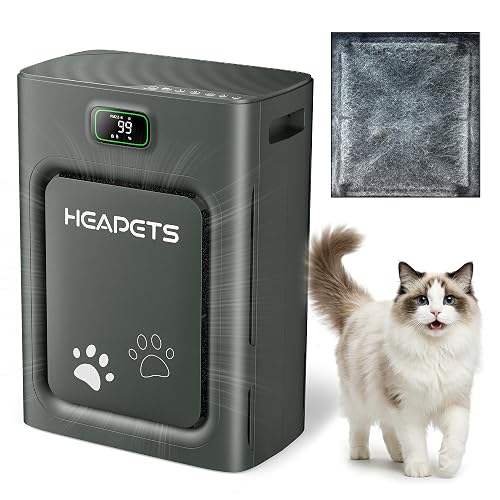 HEAPETS P358 Pet Air Purifier, Black