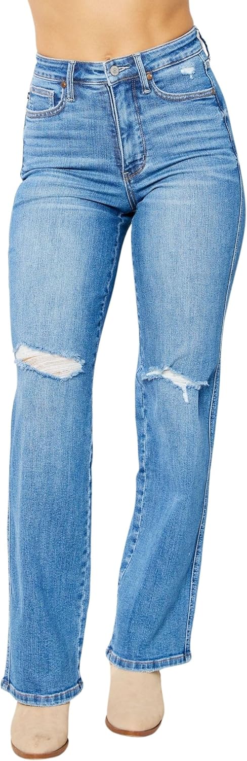 Judy Blue Austin Tummy Control High Rise Straight Jeans
