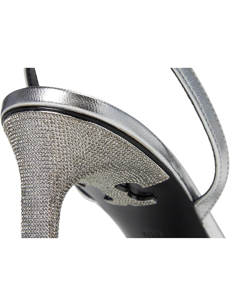 Silver Tory Burch Pave Heel Sandal 90mm