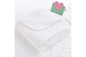 Muslin Baby Blanket, Breathable and Lightweight