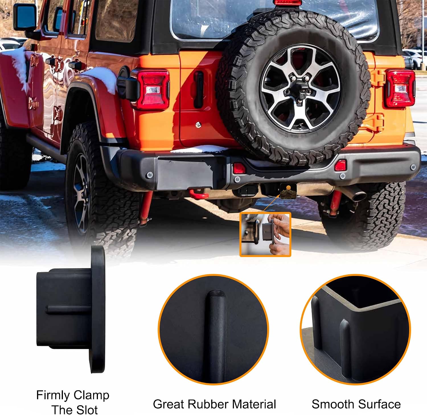 Abstract Golden Line Mountain Hitch Receiver Cover 2",Towing Hitch Plug for Men Women,Rubber Protection Accessory Trailer Hitch Cover Fits Most Car